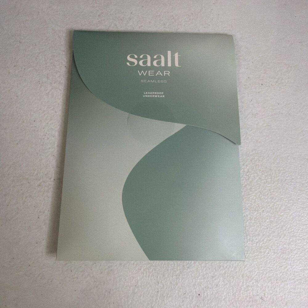 Saalt Wear Seamless Leakproof Underwear High Waist Volcanic Black - Regular - L
